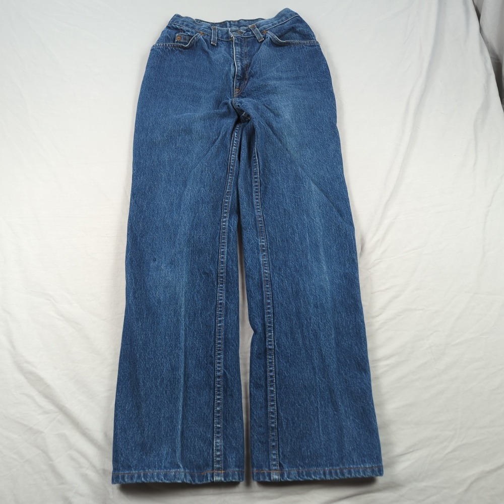 Vintage‎ Levis Jeans Womens 9 Blue 604 Orange Tab 80s Straight American Western